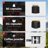 HIBREW H4C Portable Espresso Maker, Handheld Manual Coffee Machine for Camping
