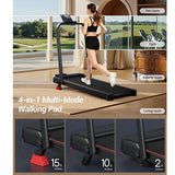 ROBORE U18F Foldable Treadmill with 15% Incline, 10.5km/h Max