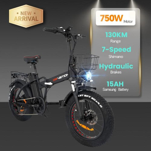 DRVETION AT20 Pro Electric Bike, 750W BAFANG Motor, 48V 15Ah Samsung