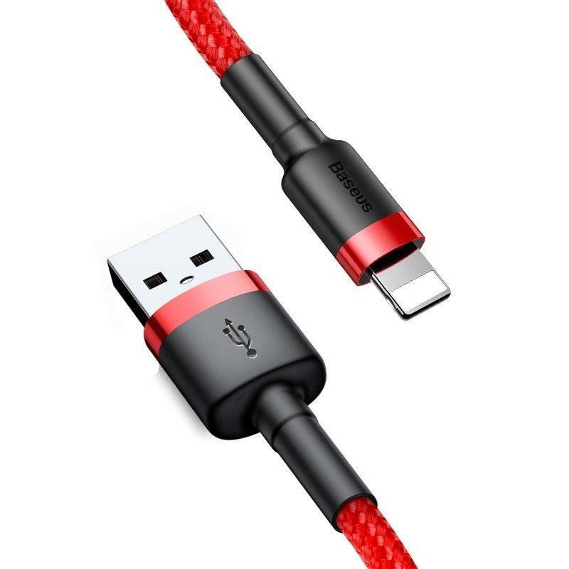 Baseus Cafule USB Lightning Cable 2,4A 0,5m (Red)