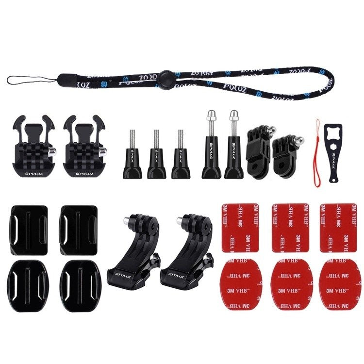 Set of 43 Puluz accessories for sports cameras (including Osmo Action 5 Pro, Ace Pro 2) PKT47