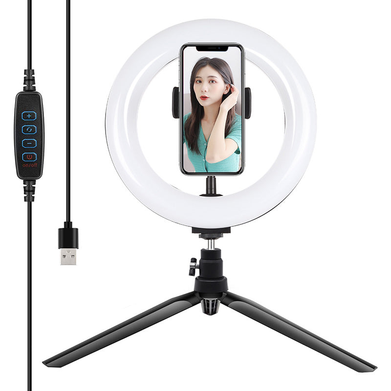 Tripod Mount Puluz with 20cm LED Ring Vlogging PKT3073B
