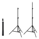 Photo studio background support Puluz 2x2m + Backdrops 3 pcs PKT5204