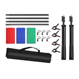 Puluz 2x3m Photo Background Mounting Kit/Stand + 3 Photo Backgrounds PKT5205