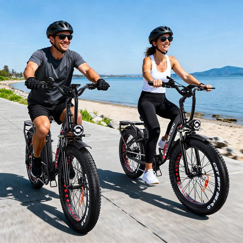 DRVETION CTR26 1000W Electric Bike, 26"×4.0" Fat Tire, 48V 15Ah Samsung