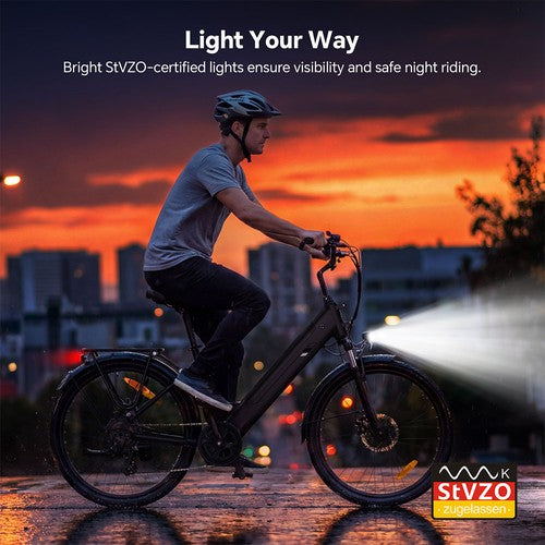 Touroll J2 ST Pro Electric Bike, 450W Peak Motor, 45Nm Torque, 36V 15.6Ah