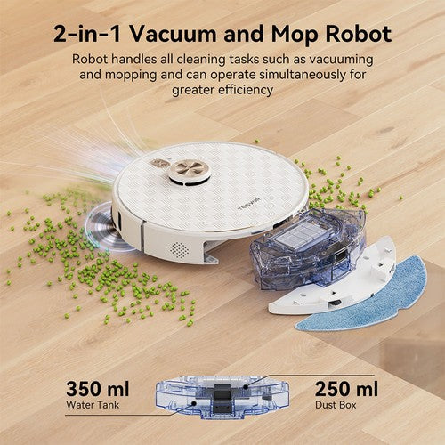 Tesvor S8 Pro 2 in 1 robotas dulkių siurblys su valymo funkcija 6000 Pa
