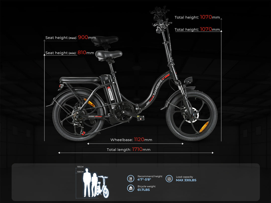 SAMEBIKE CY20 Electric Bike 350W 13Ah