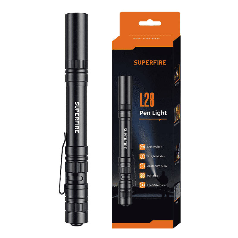 Superfire L28 flashlight, 121 lm, 5W, 52 m, 5 modes