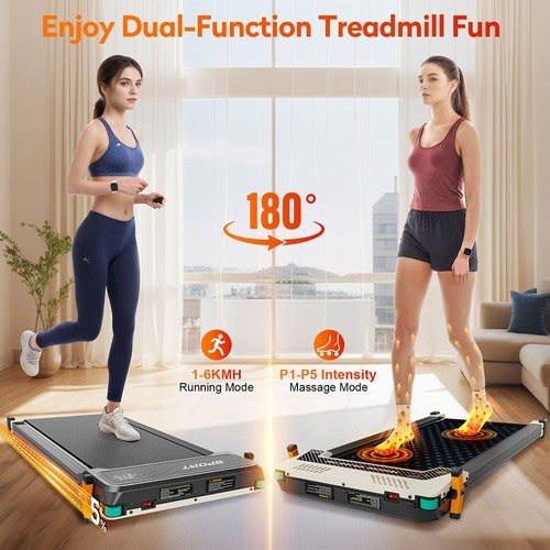 Akluer 520A-A Dual-Sided Walking Pad with Shiatsu Foot Massager