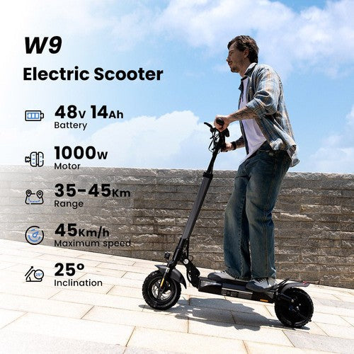iScooter W9 Elektrinis Paspirtukas 1000W 48V 14Ah
