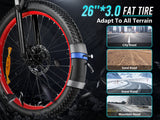 SAMEBIKE LO26 Plus 1000W galingas sulankstomas elektrinis dviratis