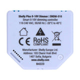 Shelly Plus 0-10V Light Dimmer, WiFi/Bluetooth