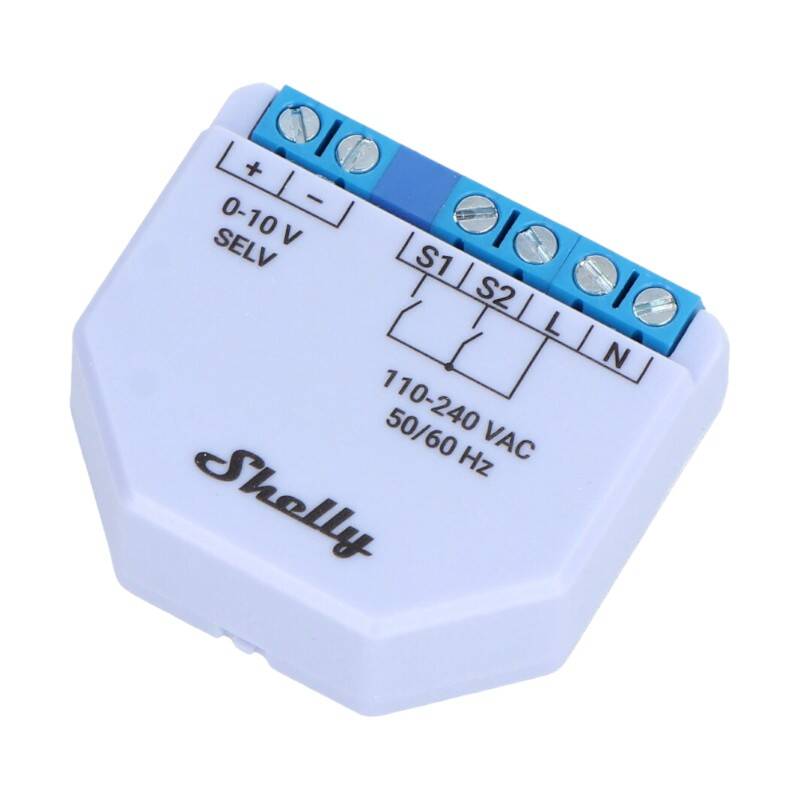 Shelly Plus 0-10V Light Dimmer, WiFi/Bluetooth