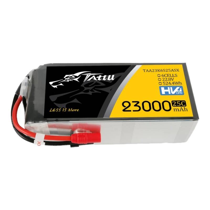 Tattu 23000mAh 22.8V 25C 6S1P Lipo Battery Pack With XT150+AS150