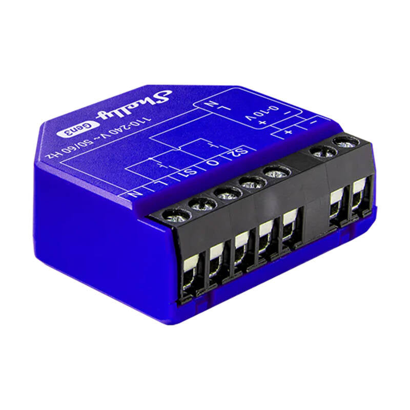 Shelly PM Gen3 Drimmer Lighting Controller 0/1-10V, WiFi/Bluetooth
