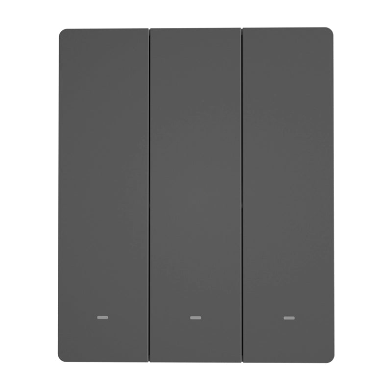 SONOFF M5-3C-80 Smart WiFi Wall Switch (3-channel, flush-mount, graphite)