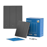 SONOFF M5-3C-80 Smart WiFi Wall Switch (3-channel, flush-mount, graphite)