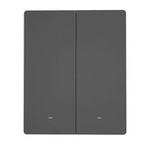 Smart Matter over WiFi wall switch SONOFF M5-2C-80 (2-channel, for frame, graphite)