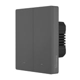 Smart Matter over WiFi wall switch SONOFF M5-2C-80 (2-channel, for frame, graphite)