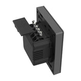 Smart Matter Over Wi-Fi wall switch SONOFF M5-1C-80 (1-channel, for frame, graphite)