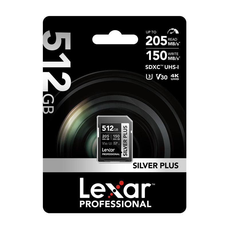 Lexar Professional SILVER PLUS SDXC 512GB memory card