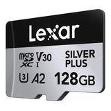 Karta pamięci Lexar High-Performance Silver Plus microSDXC 128GB + adapter