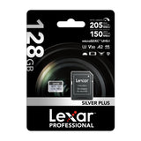 Karta pamięci Lexar High-Performance Silver Plus microSDXC 128GB + adapter