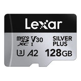 Karta pamięci Lexar High-Performance Silver Plus microSDXC 128GB + adapter