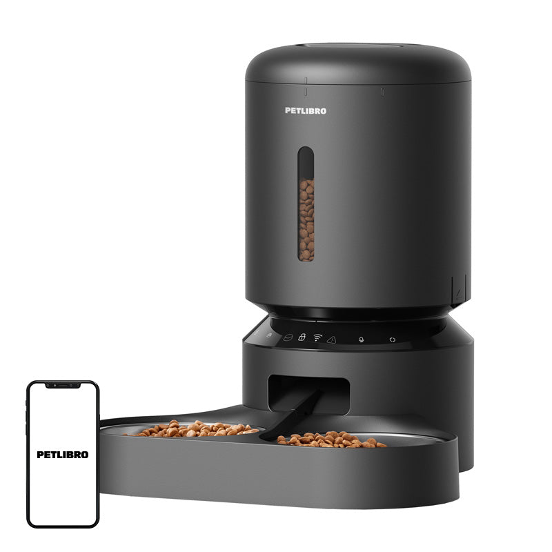 Petlibro Granary food dispenser with double bowl, Wifi, 5L(black)