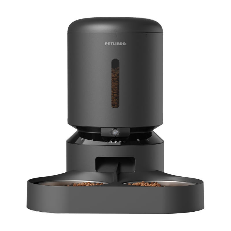 Petlibro Granary camera food dispenser with double bowl, 5L (black)