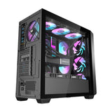 Darkflash DS900WD computer case (black) + 4 fans