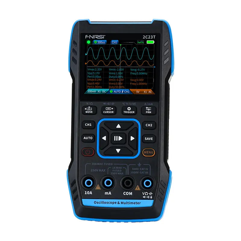 Portable 3-in-1 oscilloscope FNIRSI 2C23T multimeter signal generator