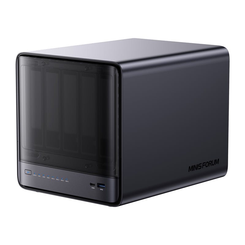 MINI-PC Minis Forum NAS N5 Pro AMD Ryzen AI 9 HX Pro 370, 32GB+128GB O