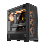DarkFlash AIRNOVA computer case (black) + 3 fans