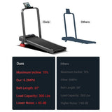 ROBORE U18F Foldable Treadmill with 15% Incline, 10.5km/h Max