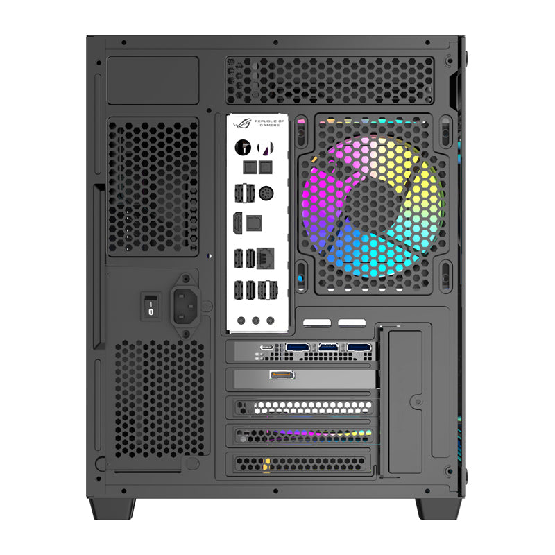 DarkFlash B275 PRO computer case (black) + 6 fans