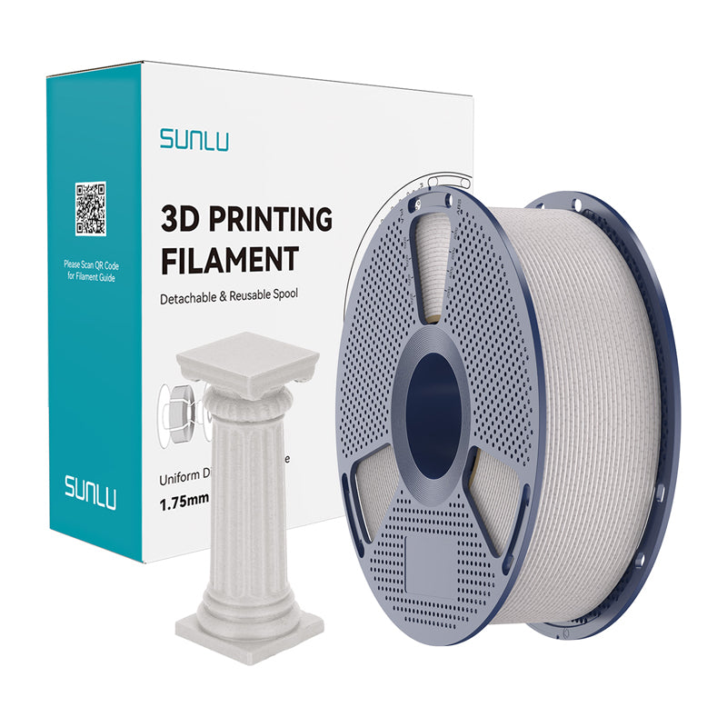 Sunlu PLA High-Speed Marble Filament (light gray)