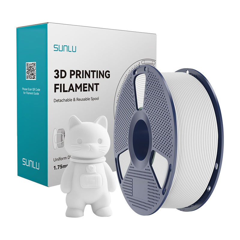 Sunlu PLA Matte Filament (White)