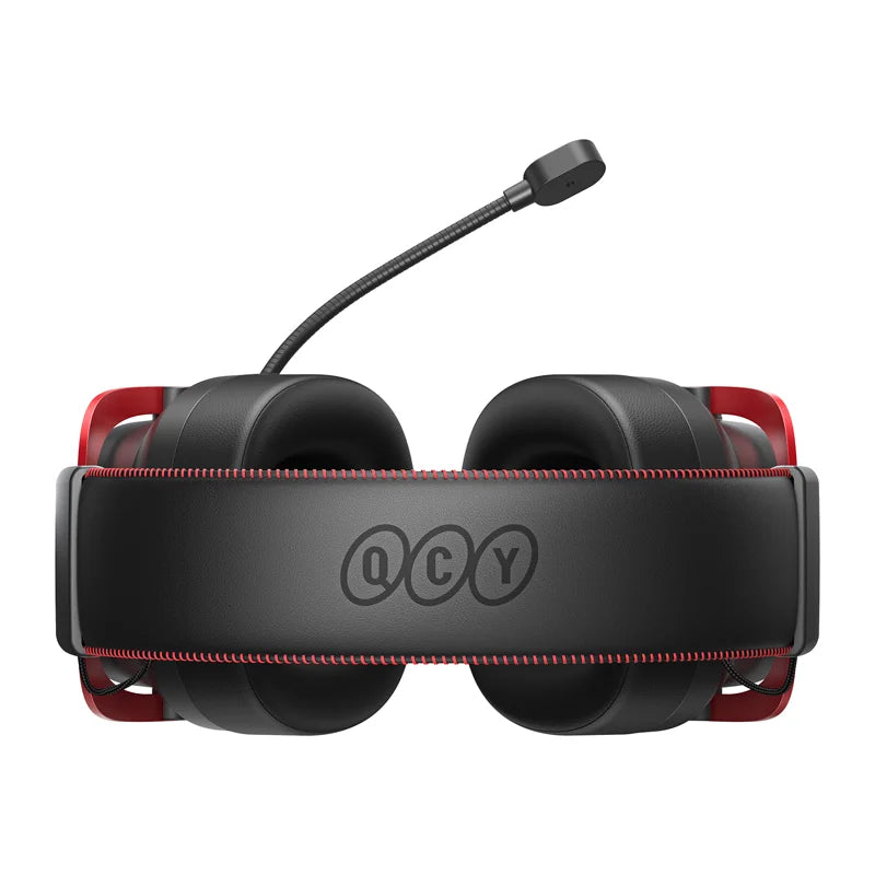 QCY Heroad VT200 Gaming Headphones (Black and Red)