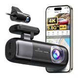 REDTIGER F9 WiFi 4K + 1080p Dash Cam