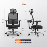 NEWTRAL MagicH-BPro ergonomiška kėdė su kojų atrama