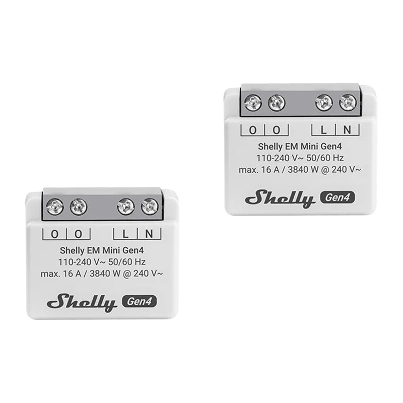 SHELLY EM Mini Gen4 Energy Meter, 2 pieces