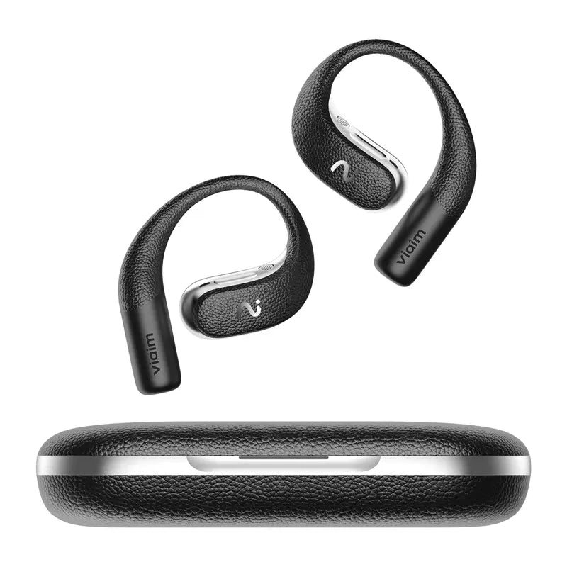 VIAIM Open Note AI Headphones with Voice Recorder (Black)