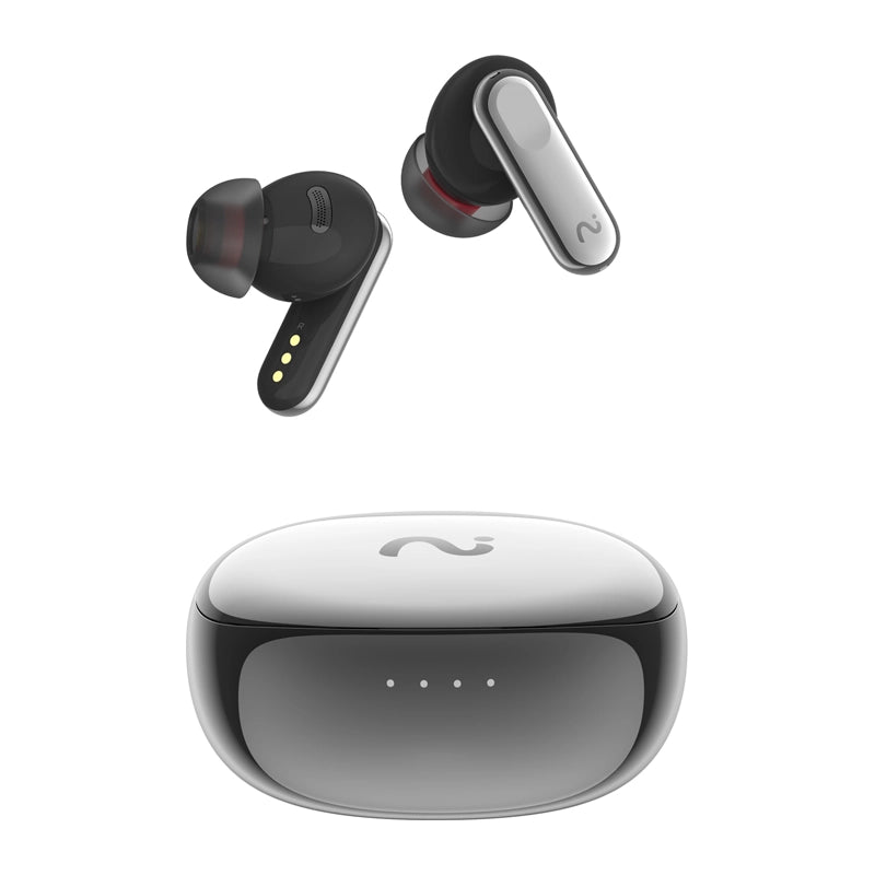 VIAIM Nano+ AI Headphones with Voice Recorder (Silver)