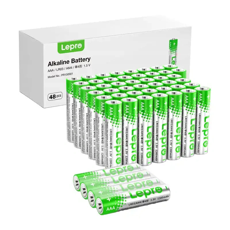 LEPRO 130001-48 AAA R3 Alkaline Batteries, 48-Pack