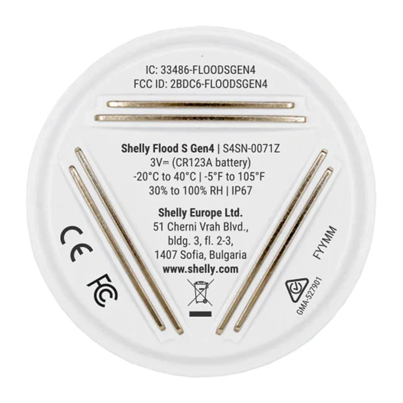 SHELLY Flood S Gen4 Smart Flood Sensor