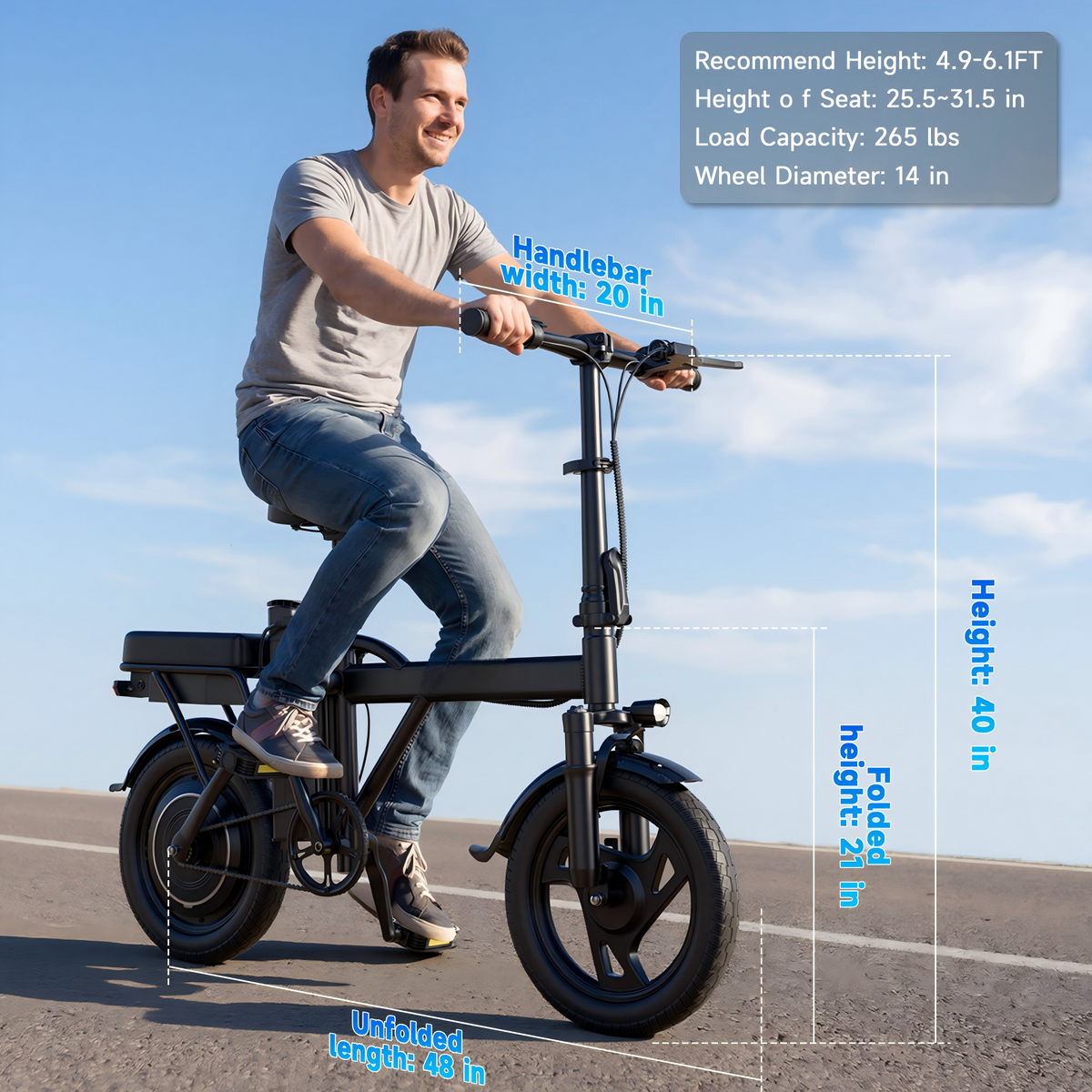 AOVOPRO X14 Electric Bike 500W