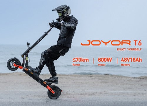 Joyor T6 elektrinis paspirtukas, 600 W variklis, 48 V 18 Ah