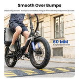 Touroll S3 Step-Thru Electric Bike, 250W Motor, 36V 13Ah
